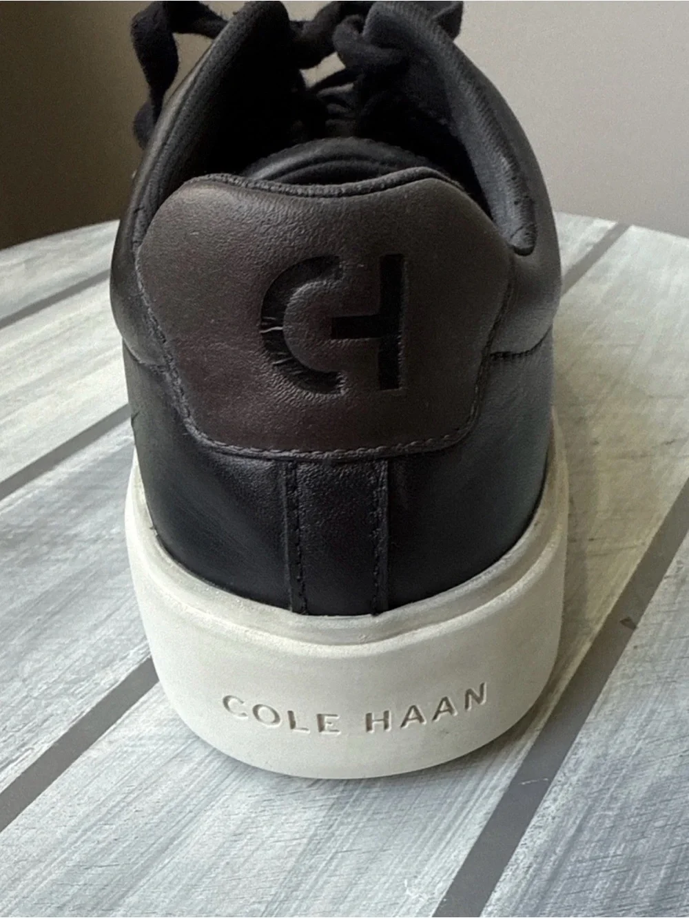 Cole Haan Grand Crosscourt Traveler Sneakers Men Size 12 Black Leather C36655